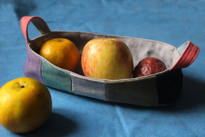 餐桌上的收纳篮 patchwork bastet [booboohug*布布抱抱] - 收纳用品 - 棉．麻 多色