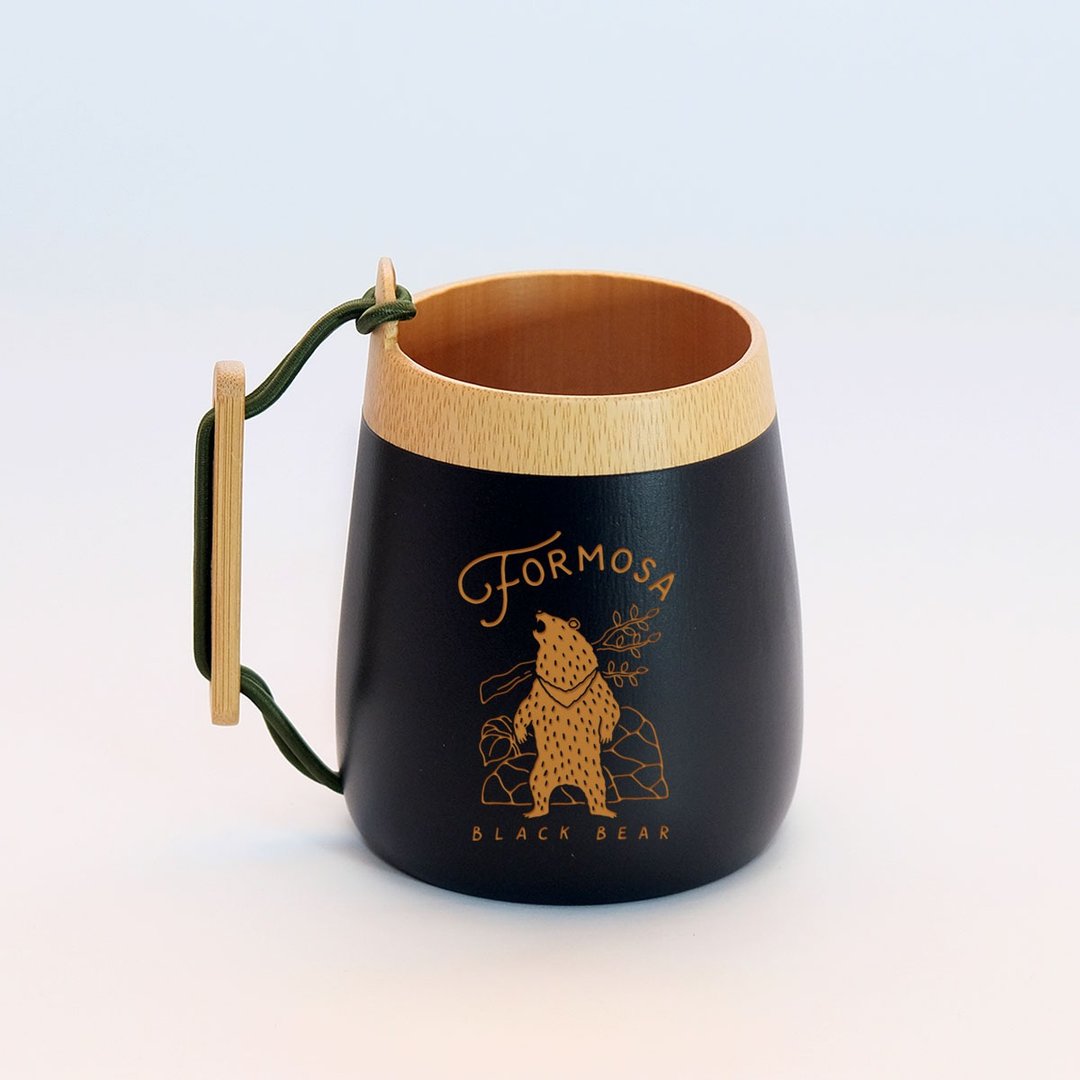 Beer Cup 元气啤酒杯(黑熊款) - 咖啡杯/马克杯 - 竹 卡其色