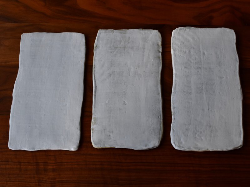 陶事 灰雪系列 完全平盘 - 摆饰 - 陶 白色