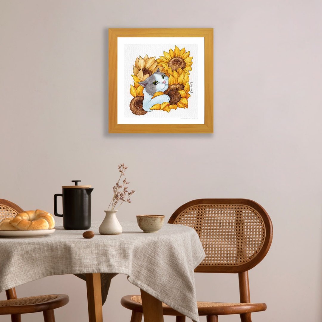 【簇拥夏天】猫疯子/含框/博物馆级艺术微喷/复制画 - 海报/装饰画/版画 - 纸 黄色
