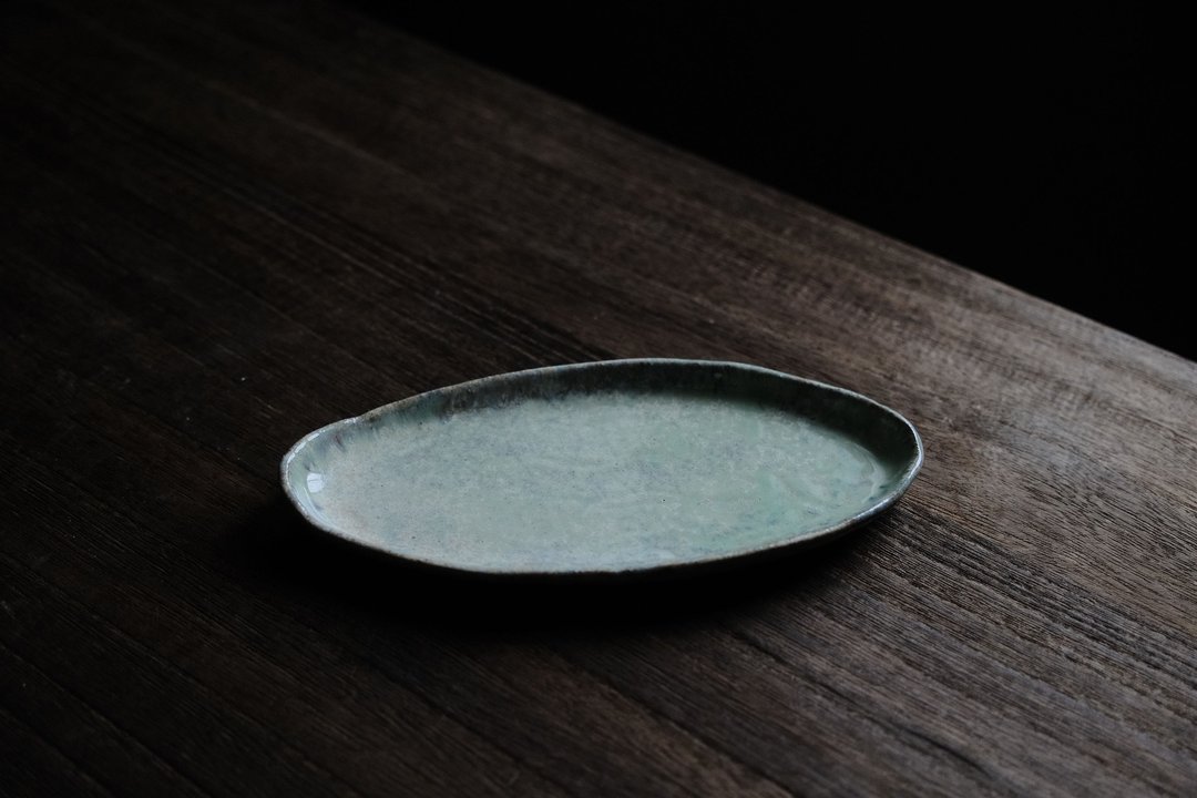 拉姆拉错・长皿 - 盘子/餐盘/盘架 - 陶 卡其色