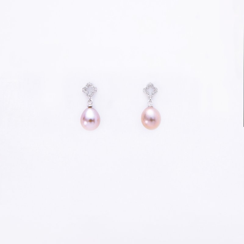 电影系列 PART5- 蜂蜜与幸运草耳环 - 耳环/耳夹 - 珍珠 