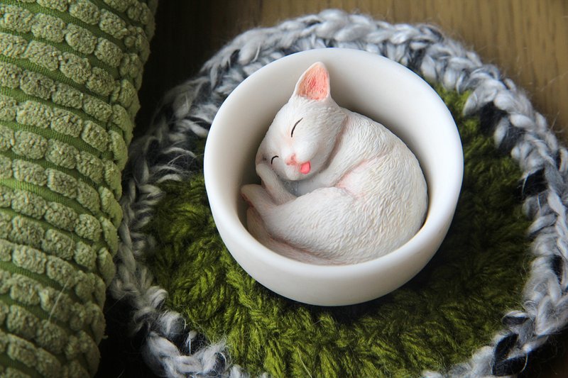 茶喵(豆茶喵) - 摆饰 - 其他材质 白色