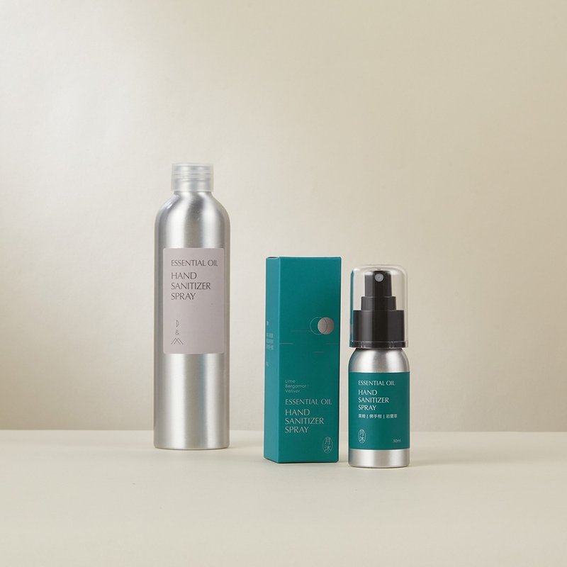 D&M 香氛精油防护喷雾(75%酒精) + 补充瓶 250ml 组 - 手足保养 - 精油 多色