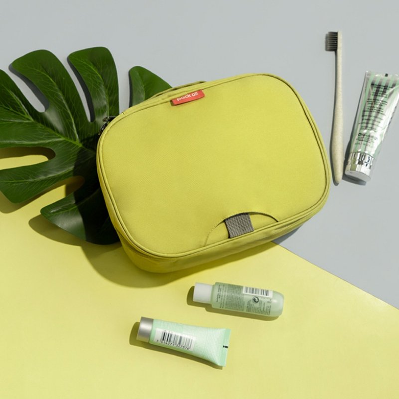 便携悬挂式洗漱袋 2色│悬挂式可折叠挂钩洗漱包│化妆用品收纳袋 - 化妆包/杂物包 - 聚酯纤维 绿色