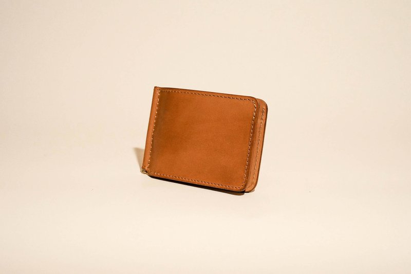 钞票夹短夹 Money Clip 顶级牛皮 简约 定制化刻字 - 皮夹/钱包 - 真皮 