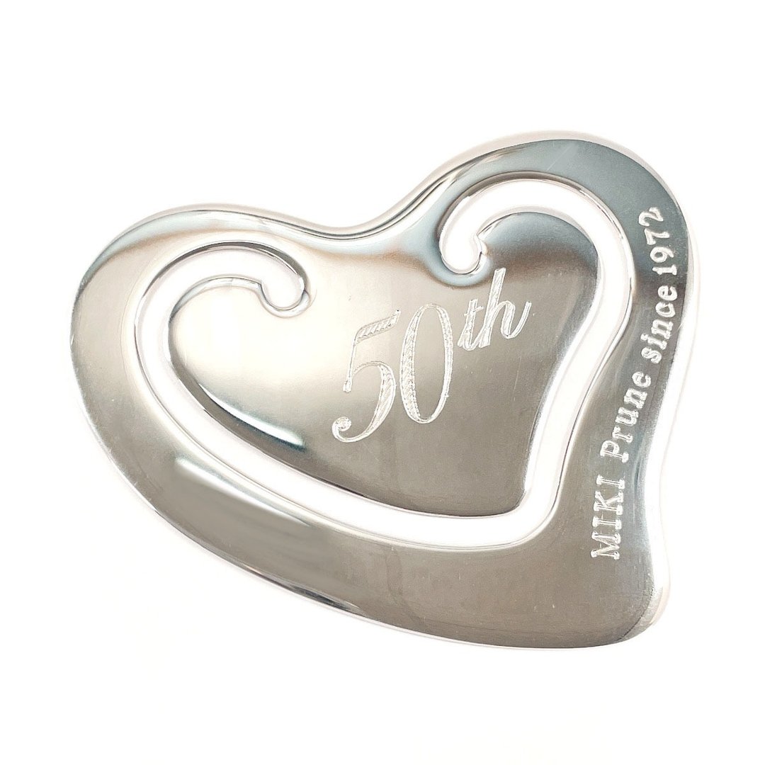 【日本直送 二手美品】蒂芙尼 TIFFANY&Co. 爱心书签 回纹针 50th MIKI Prune since 1972 - 其他 - 纯银 银色