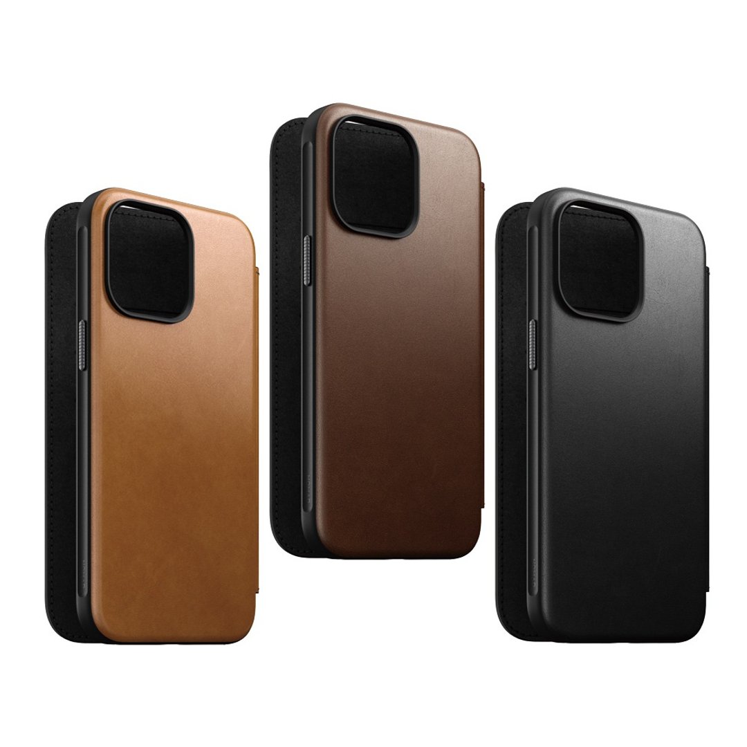 【美国NOMAD】严选Classic皮革保护套-iPhone 15 Pro Max (6.7) - 手机壳/手机套 - 真皮 黑色