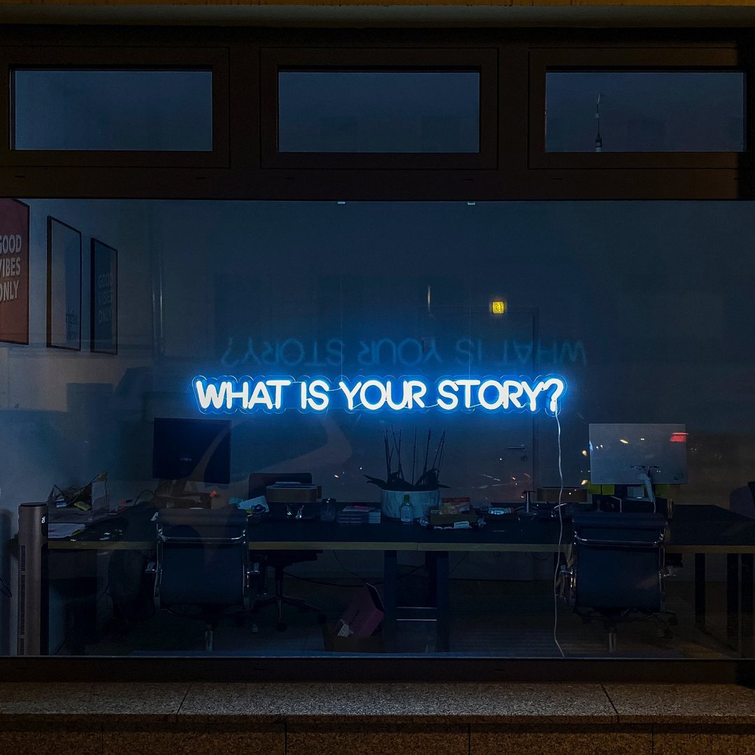WHAT'S IS YOUR STORY霓虹灯LED发光字Neon Sign礼物手作设计 - 灯具/灯饰 - 压克力 透明