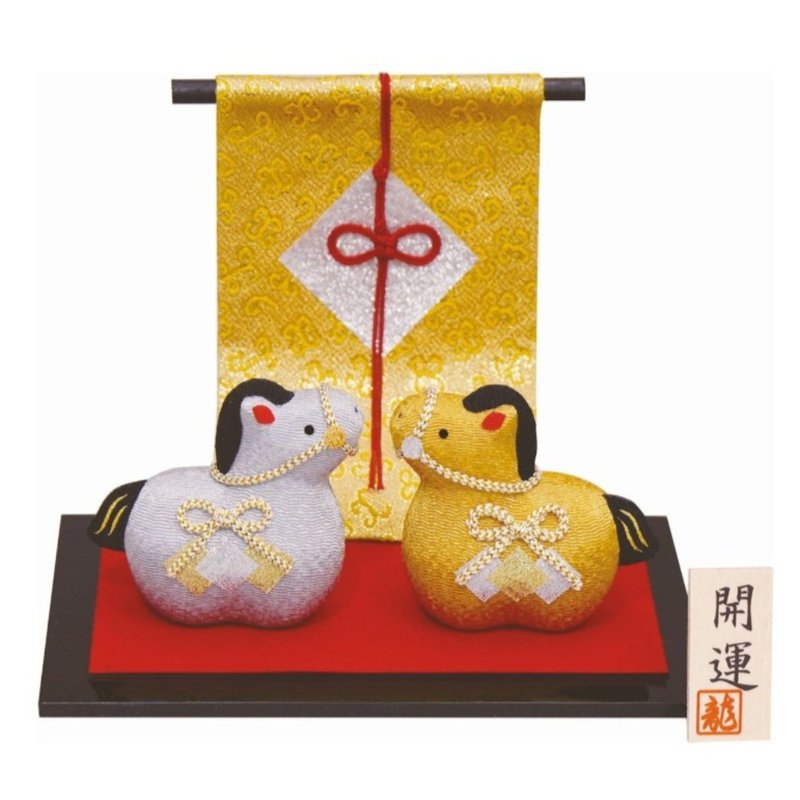 马年缩缅手作摆饰－金银午(小) - 摆饰 - 陶 