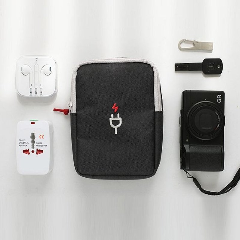 充电之旅3C周边厚片吐司收纳包L-酷灰,TNL84451 - 卷线器/电线收纳 - 塑料 灰色