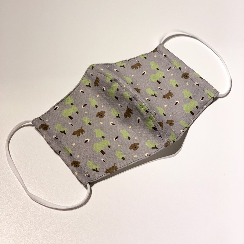 Replaceable Fabric Face Mask (Gray) - 口罩 - 棉．麻 灰色