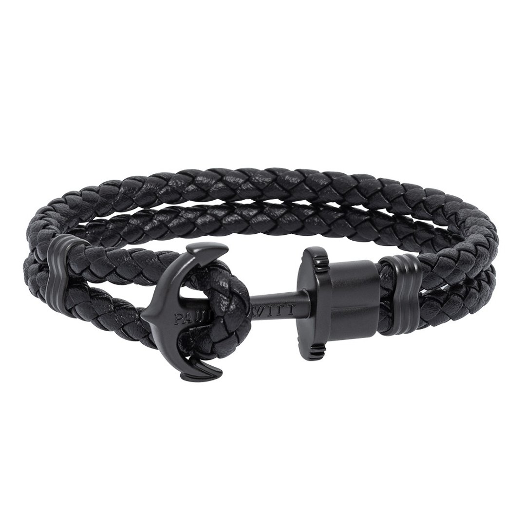 Paul Hewitt Anchor Bracelet PHREP Black PH-PH-L-B-B - 手链/手环 - 真皮 黑色