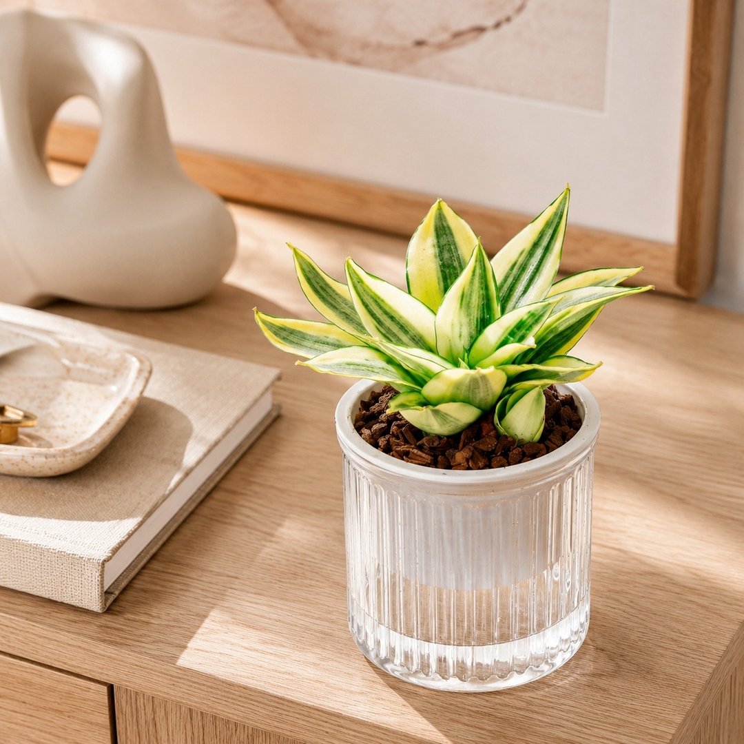 黄金虎尾兰 免浇水盆栽 室内植物 观叶植物  礼物 办公室小物 - 植栽/盆栽 - 植物．花 