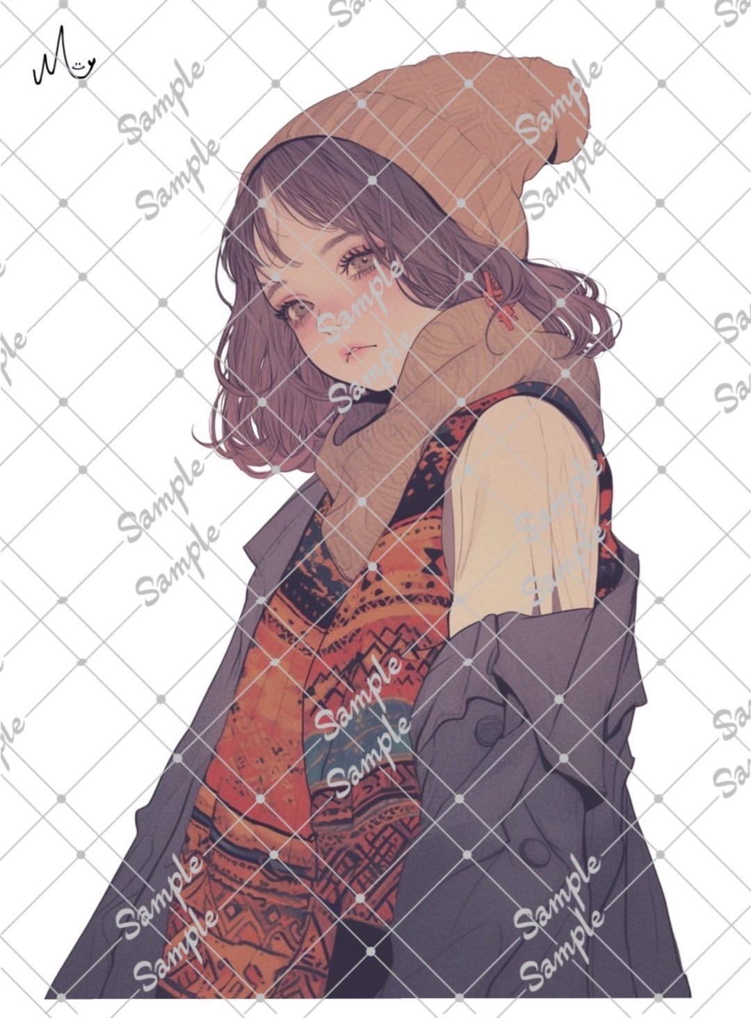 原创人物贴纸 10月新款 - 贴纸 - 纸 