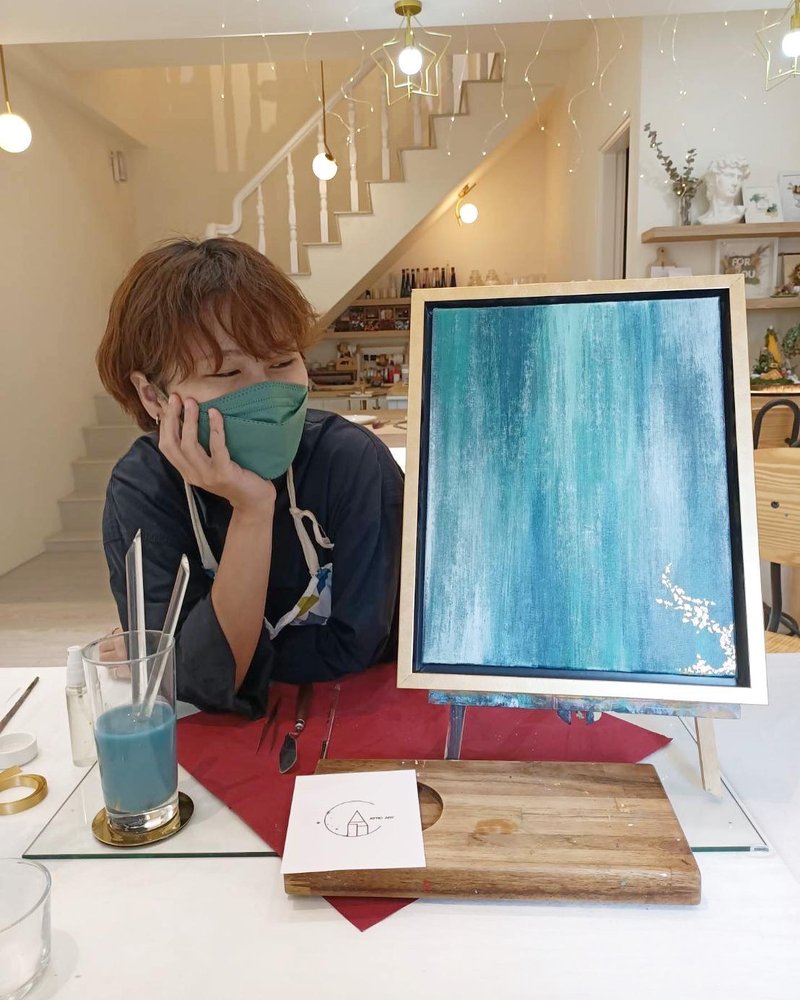 颜料金箔画体验课 - 插画/绘画/写字 - 其他材质 