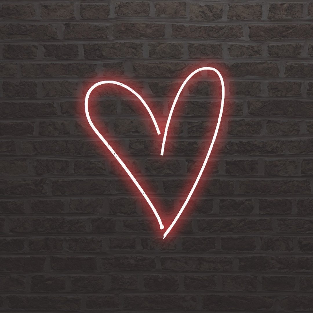 爱心霓虹灯Heart LED发光字Neon Sign家庭墙壁装饰创意 - 灯具/灯饰 - 压克力 透明