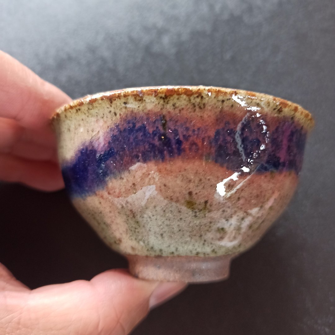 茶杯陶瓦斯窑还原烧青瓷钴蓝彩釉No.A - 茶具/茶杯 - 陶 蓝色