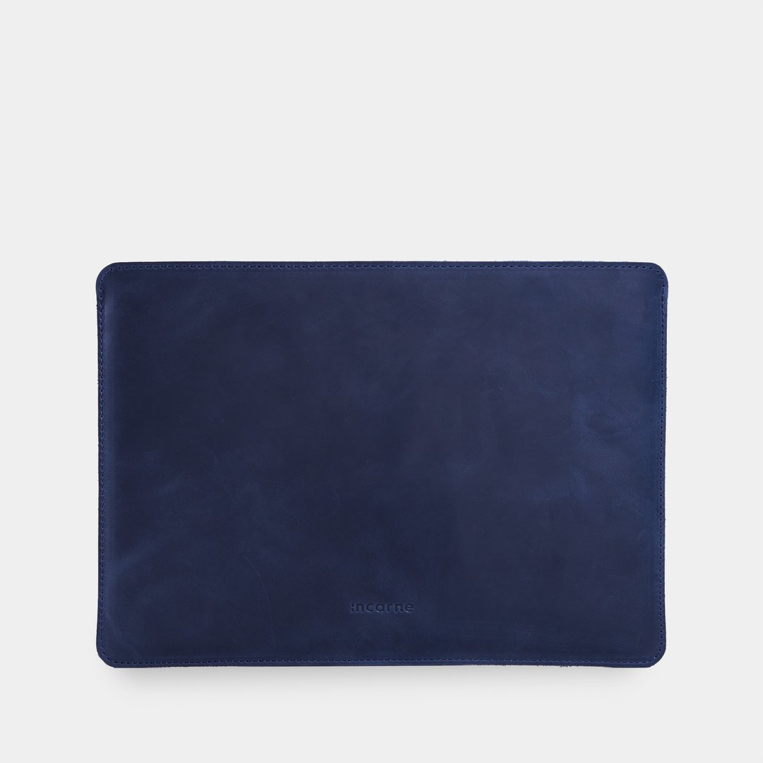 MacBook Air/Pro皮质笔记本电脑保护套——蓝色日常使用款 - 电脑包 - 真皮 蓝色