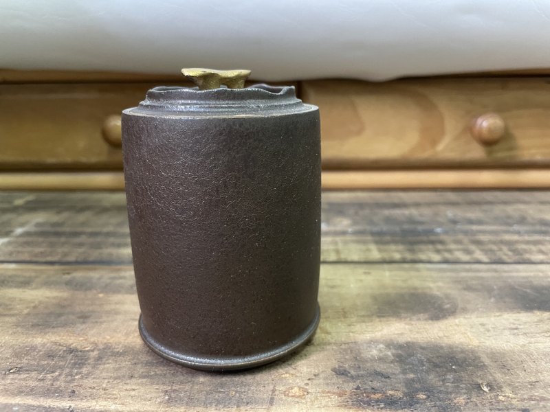 一两茶罐/氧化烧/手工/杨博戎/小茶仓 - 茶具/茶杯 - 陶 