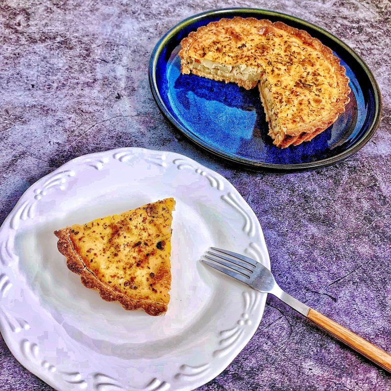 【法式乡村蘑菇咸派】Vegan_无麸质_纯素_无大豆_无玉米_椰糖 - 咸派/甜派 - 新鲜食材 