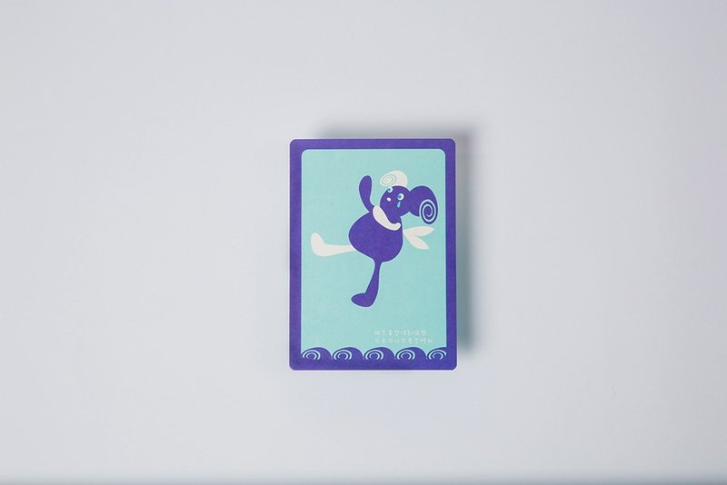 [Blue eyes 忧郁目光] 忽视的忧郁目光 明信片（附赠说明小卡可当书签） - 卡片/明信片 - 纸 蓝色