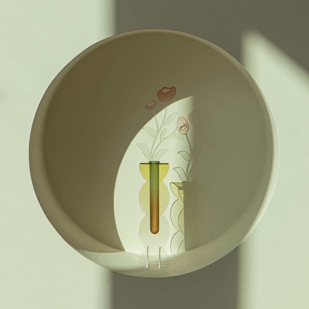 rounded L - acrylic vase - 花瓶/陶器 - 压克力 