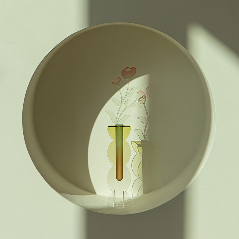rounded L - acrylic vase - 花瓶/陶器 - 压克力 