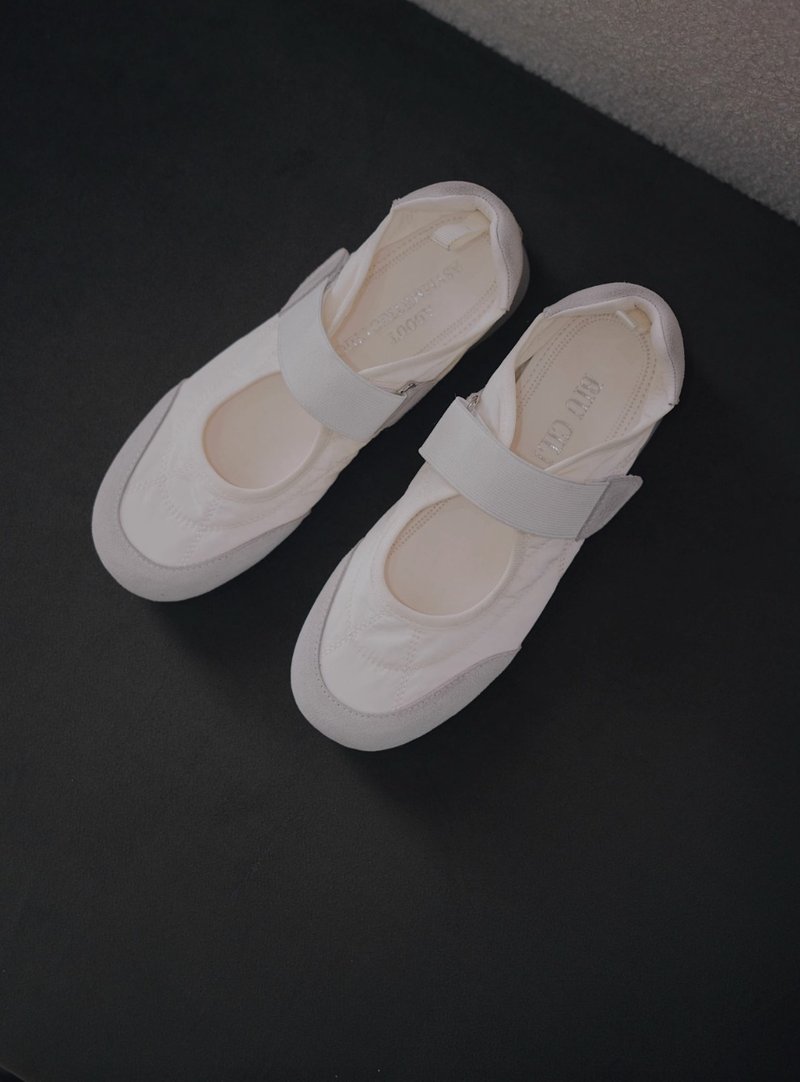 随性撒野 运动风玛莉珍平底鞋 手工製 - 玛莉珍鞋 - 真皮 多色