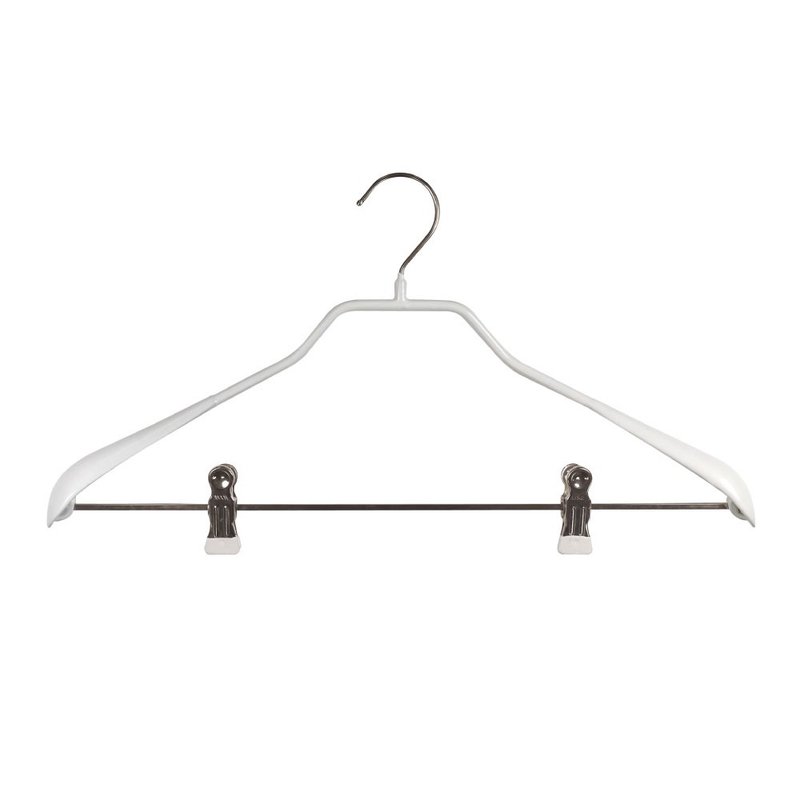 【德国MAWA】时尚无痕衣架套装衣架42cm(白色/10入) - 衣架/挂勾 - 其他金属 白色