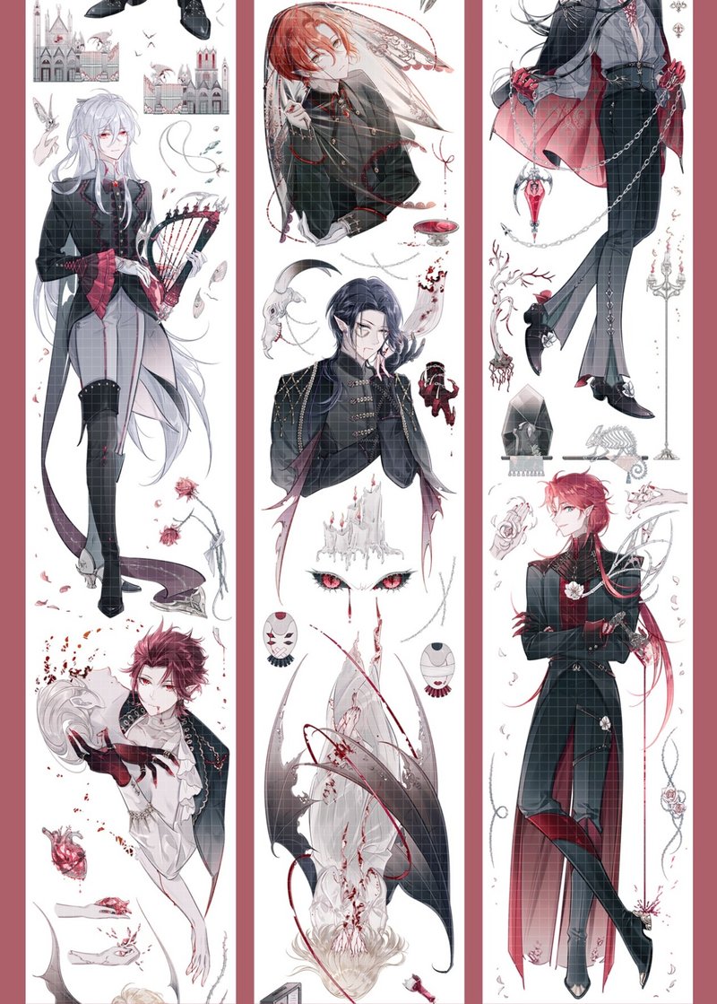 拉弥亚暮色 PET 纸胶带 贝壳光 - 贴纸 - 其他材质 多色