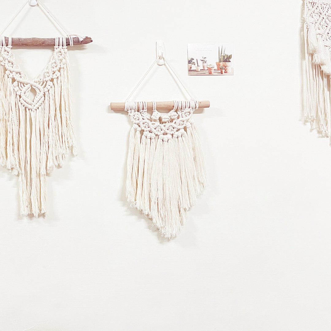 Macrame 挂毯【  Macrame Wall Hanging 】心愿 - 墙贴/壁贴 - 棉 