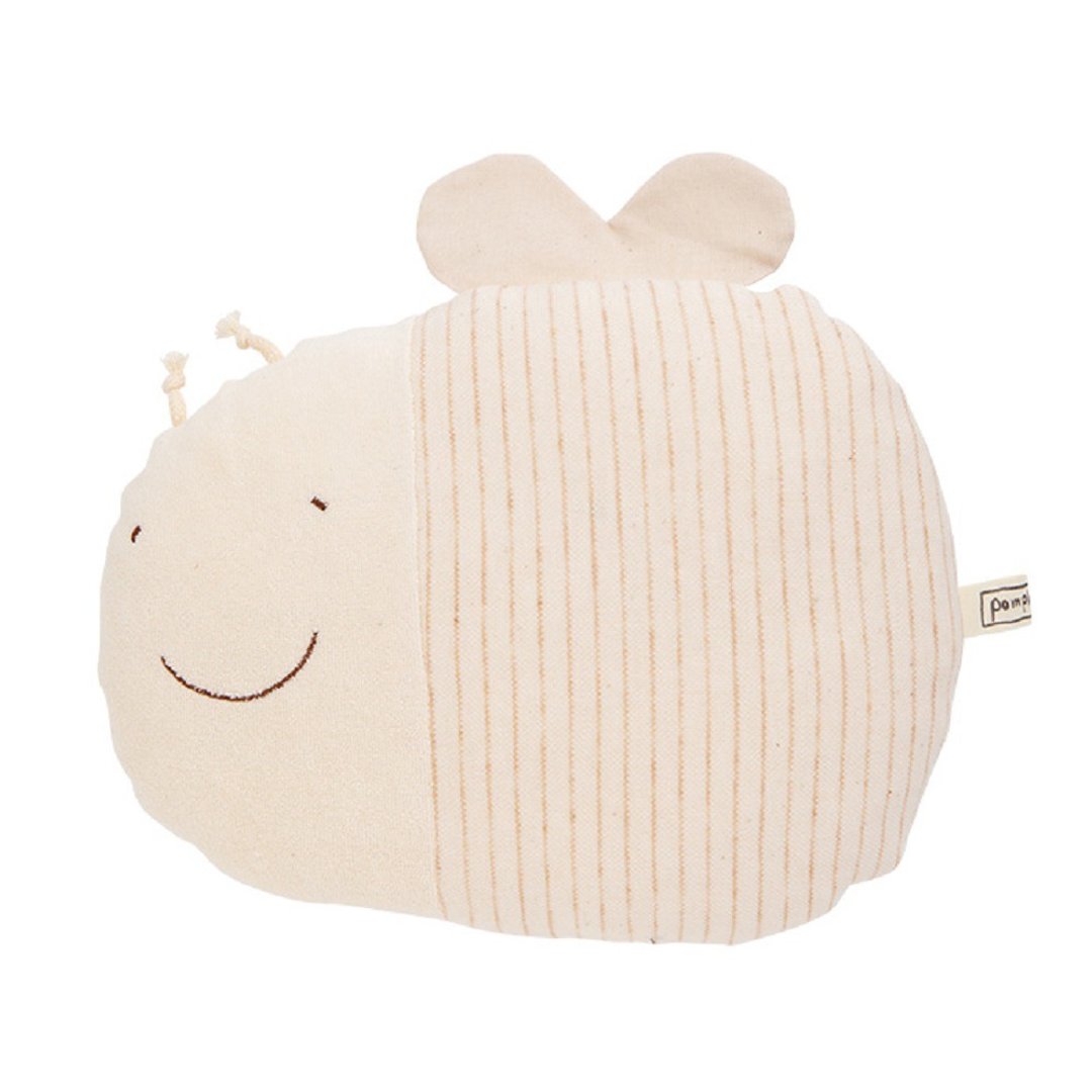 Y-1196 Bees 100% Organic Cotton Pillow Bees Made in Japan - 婴儿饰品 - 棉 白色