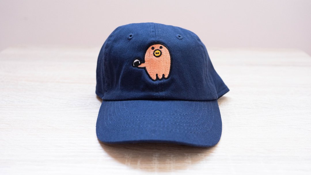 Onigiri Cap Tako-san Wiener ver. - 帽子 - 棉 橘色