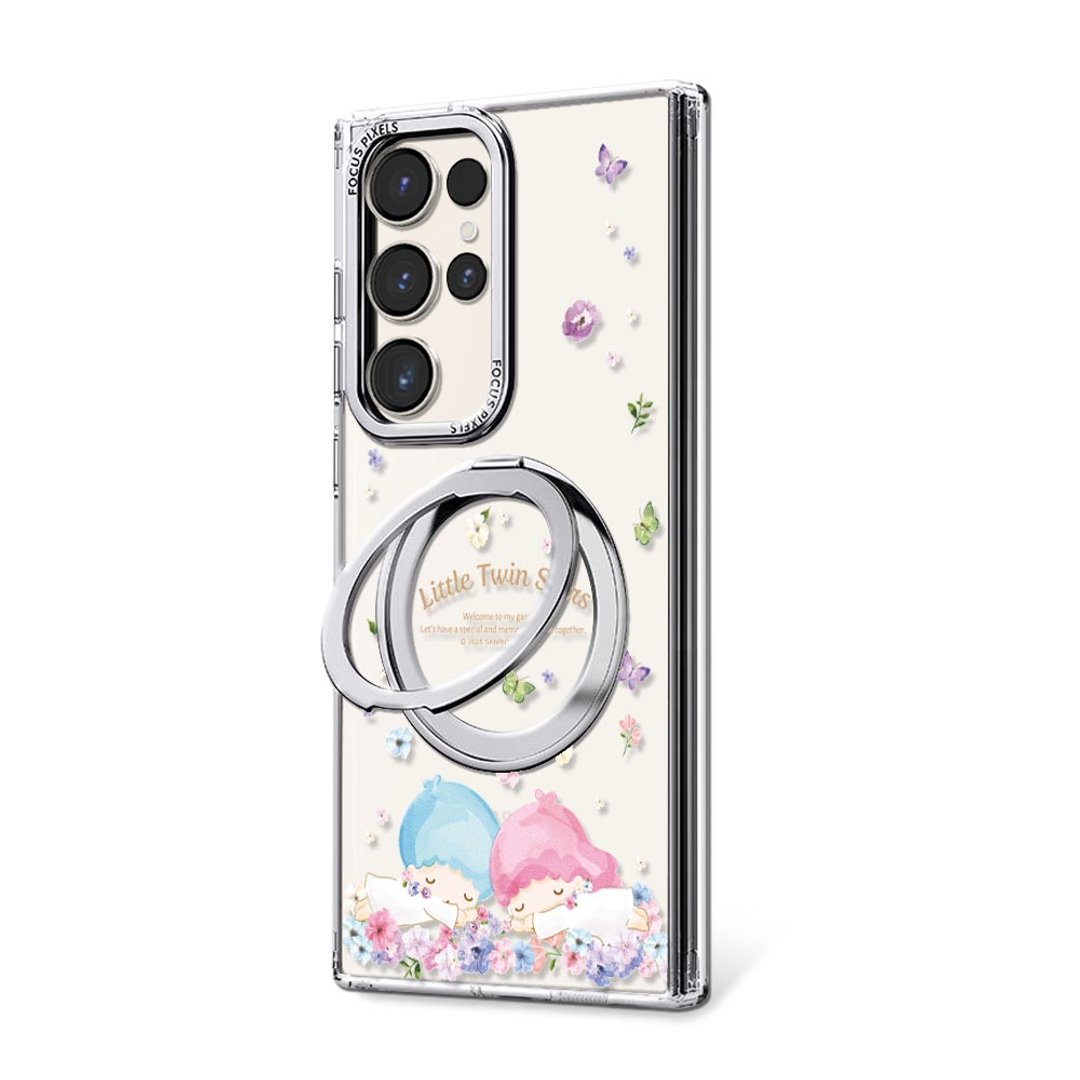 Samsung S26/S25/S24/S23/A57 360 旋转磁吸立架壳 - 午觉双子星 - 手机壳/手机套 - 其他材质 多色