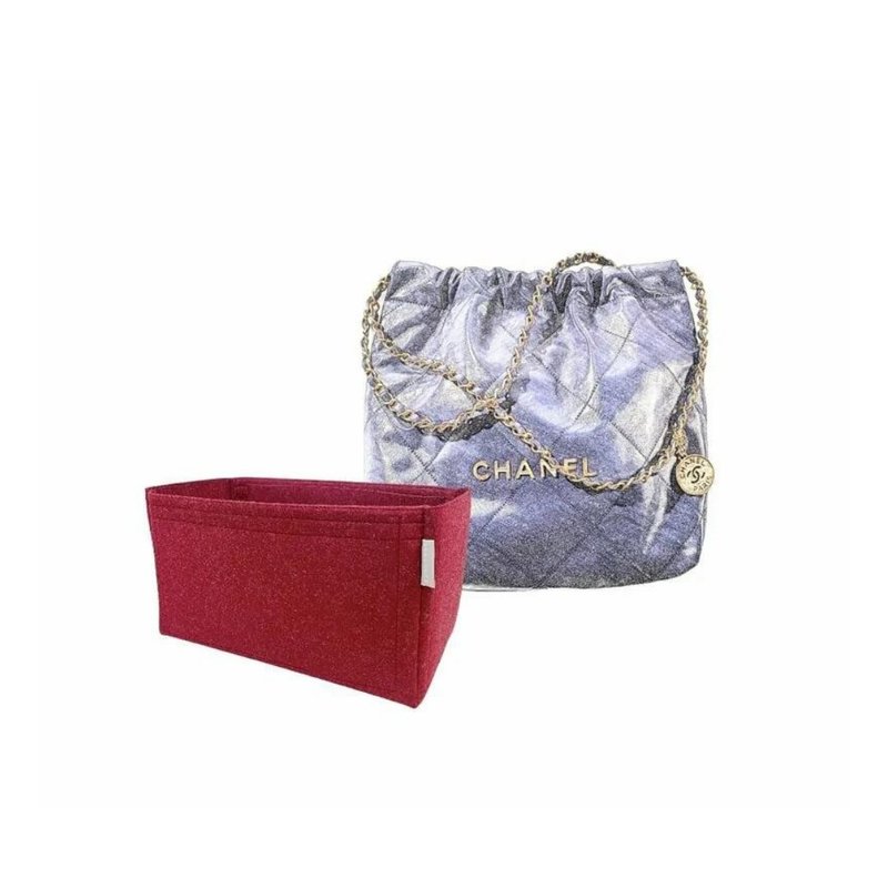 【香港制造|韩国绒布】手制内袋 Chanel 22 Small 35cm - 化妆包/杂物包 - 其他材质 多色