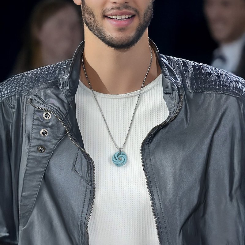 【Mobius 自游】陶瓷项链 –双形交错 ( 中性设计 ) - 项链 - 瓷 