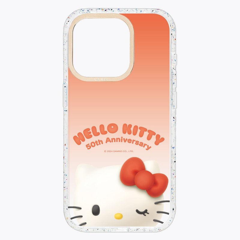 HelloKitty50周年－渐层大头照 透彩框 标准版/磁吸版 iPhone防摔 - 手机壳/手机套 - 环保材料 红色