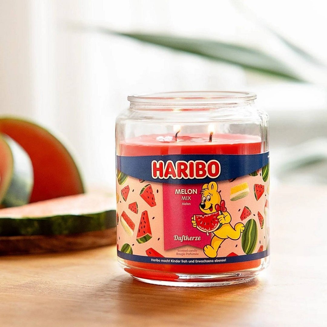 HARIBO CANDLE 香氛蜡烛 - 西瓜家族 - 蜡烛/烛台 - 玻璃 红色