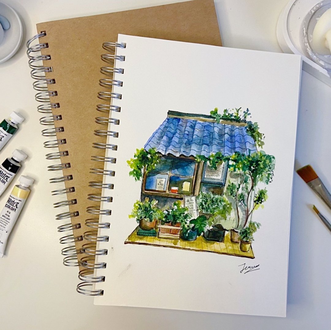 水彩速写小日子中的风景【赠速写本】 - 插画/绘画/写字 - 纸 