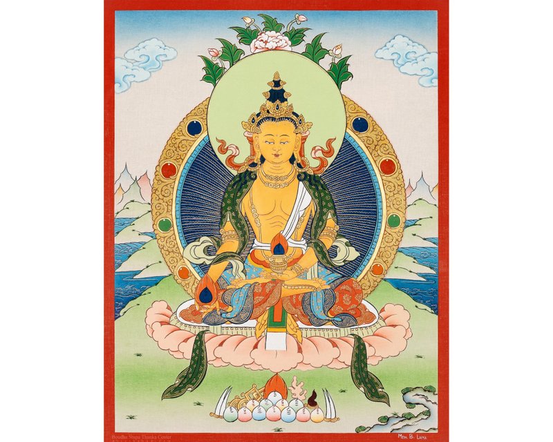 藏传地藏菩萨唐卡 | 地藏菩萨唐卡 - 墙贴/壁贴 - 其他材质 多色