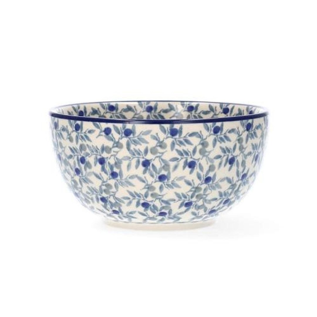 波兰陶 Blue Olive 饭碗 14cm - 碗 - 陶 多色
