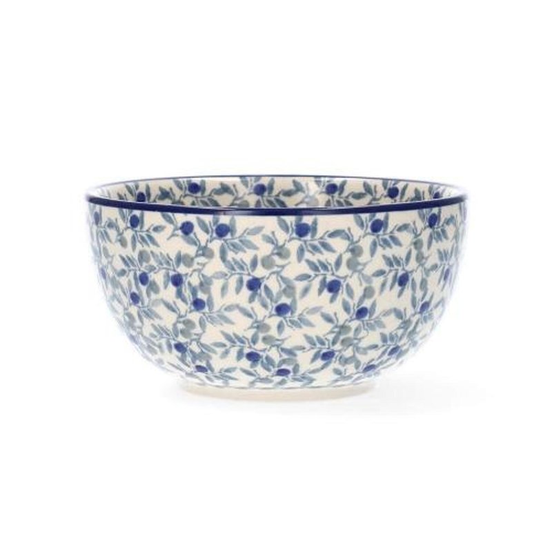 波兰陶 Blue Olive 饭碗 14cm - 碗 - 陶 多色