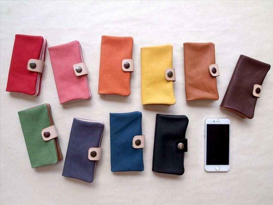 [Made to order standard color] Pig leather soft smartphone case [Multi-model support] Leather cover [iphone6, xperia] - 其他 - 真皮 粉红色
