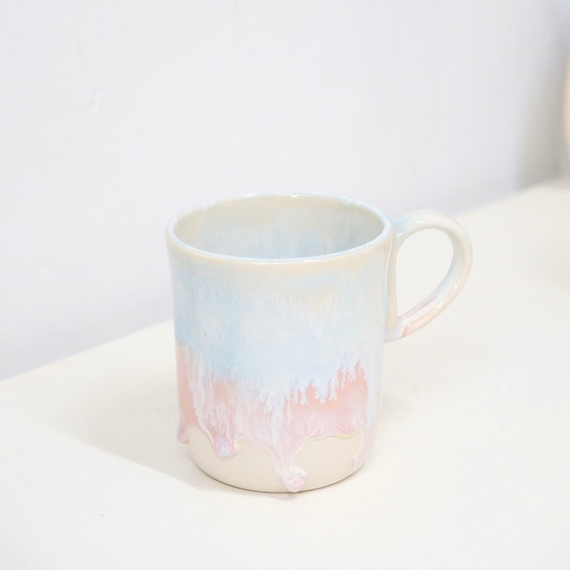 水滴釉色咖啡杯 - 咖啡杯/马克杯 - 陶 粉红色