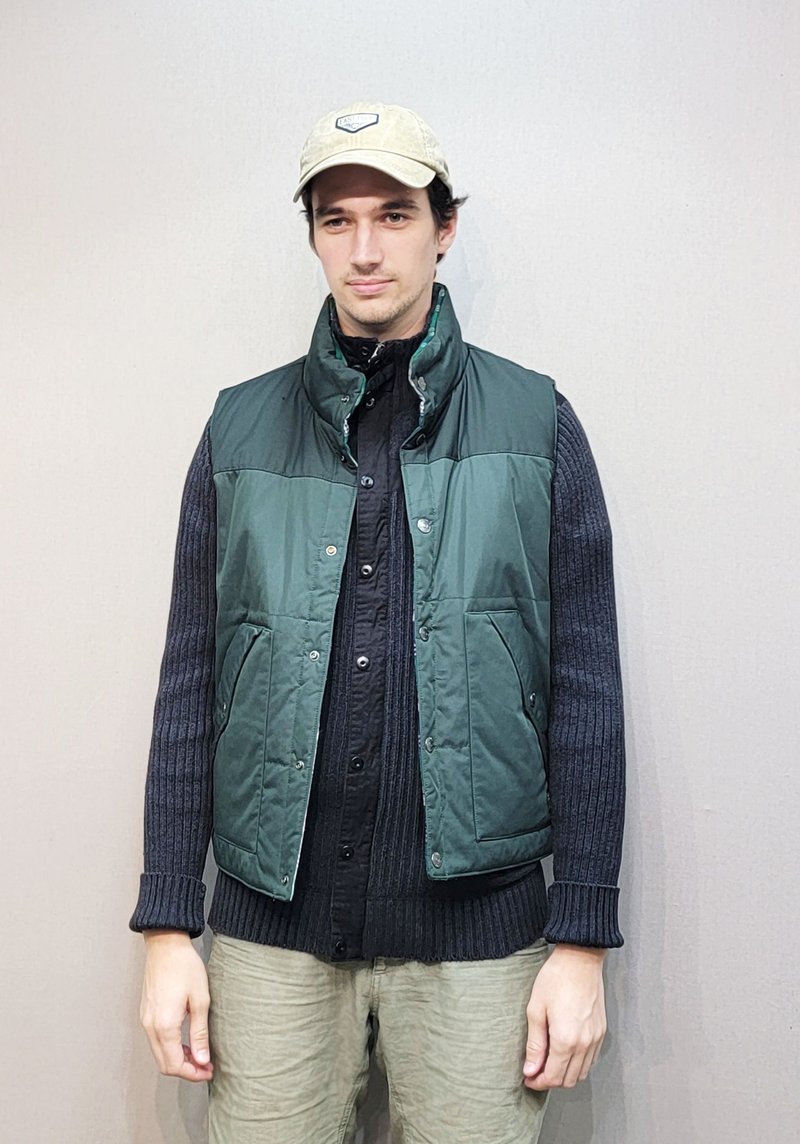 East Pole男女装潮流双面穿格子夹棉背心马甲秋季新款企领 - 男装背心 - 其他材质 多色