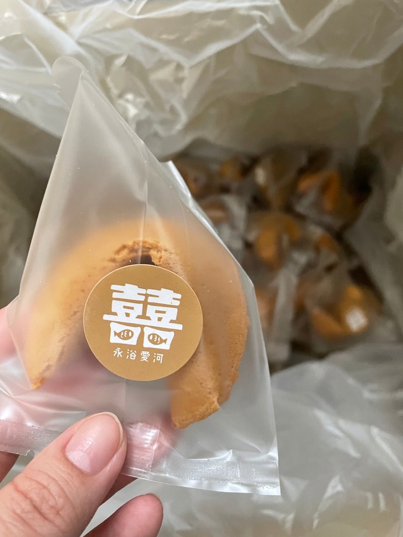 母亲节 婚礼 原味幸运签饼 150入含公版贴纸 - 零食/点心 - 新鲜食材 红色