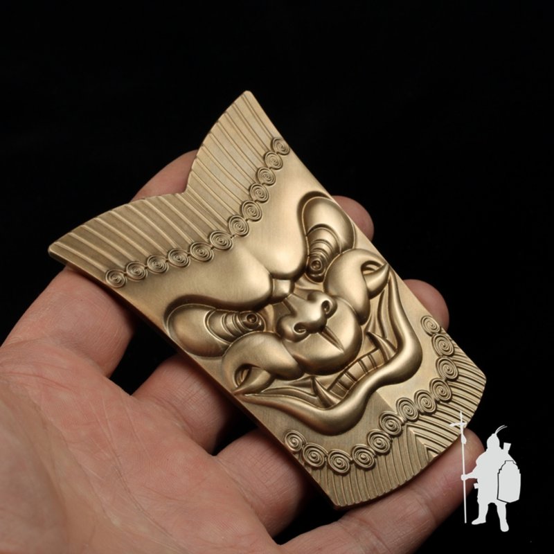 1:6微缩实心黄铜精雕盾牌, 微缩收藏品, 兵人装备, 镇宅, 展示 - 摆饰 - 铜/黄铜 