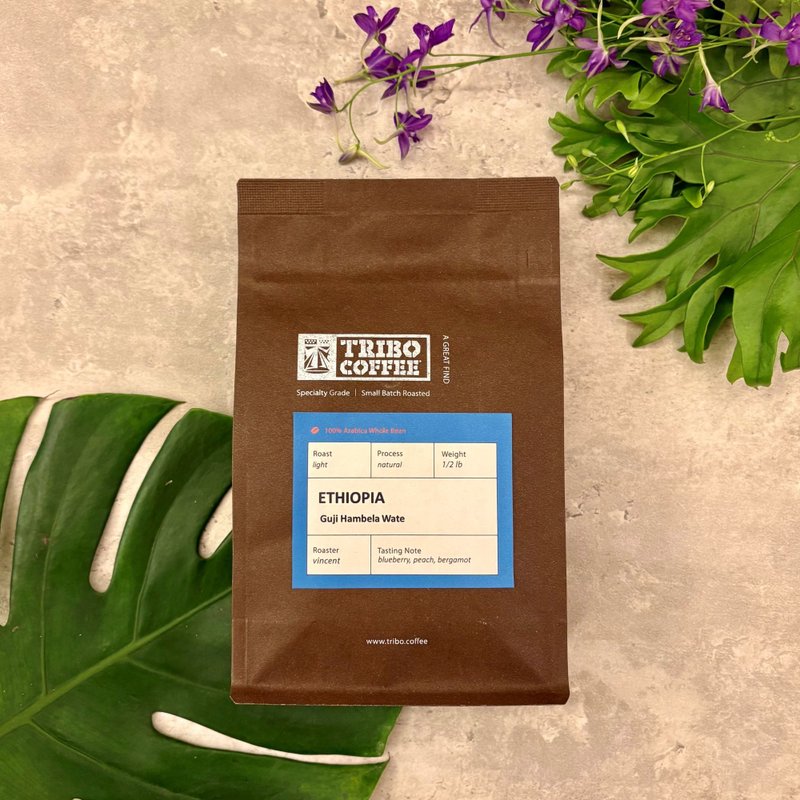 埃塞俄比亚 古吉 花蝶 日晒 浅焙 (半磅咖啡豆) - 咖啡 - 其他材质 