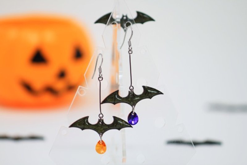 万圣夜2019 耳环&耳夹 - 耳环/耳夹 - 塑料 黑色